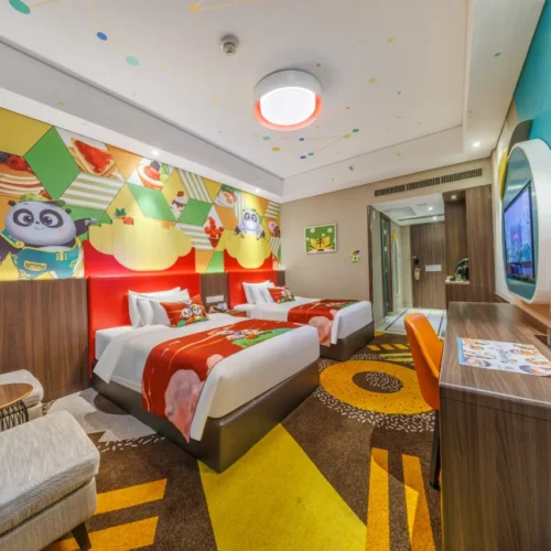 Smart Panda Theme Room-Two Beds