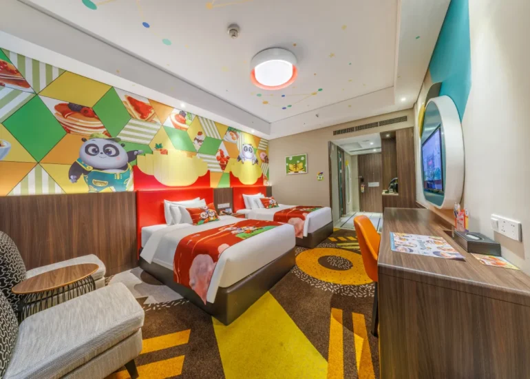 Kuku Panda Theme Room-Two Beds