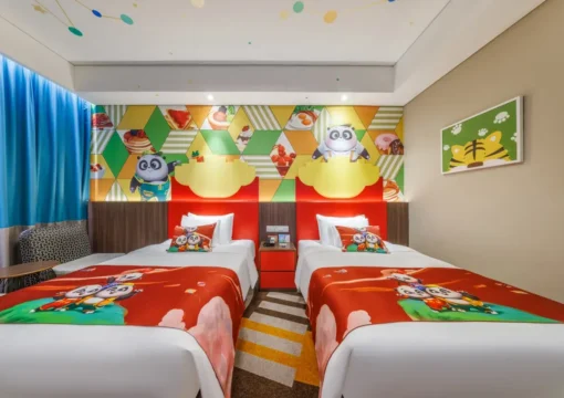Smart Panda Theme Room-Two Beds